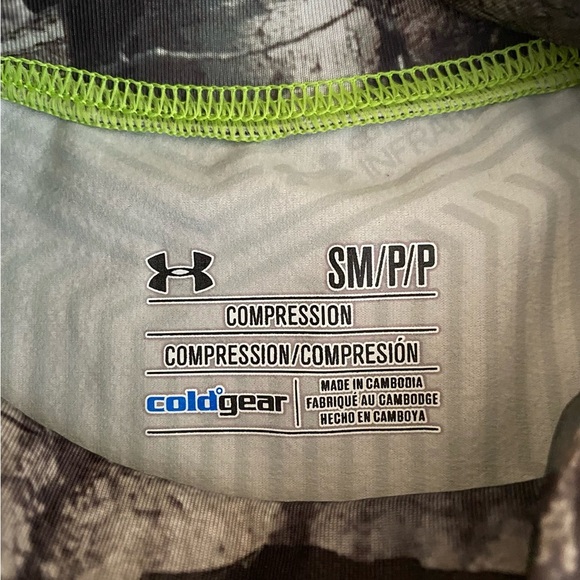 UNDER ARMOUR Compression Men’s Small Mossy Oak Treestand ColdGear Hunting Shirt - Picture 9 of 16